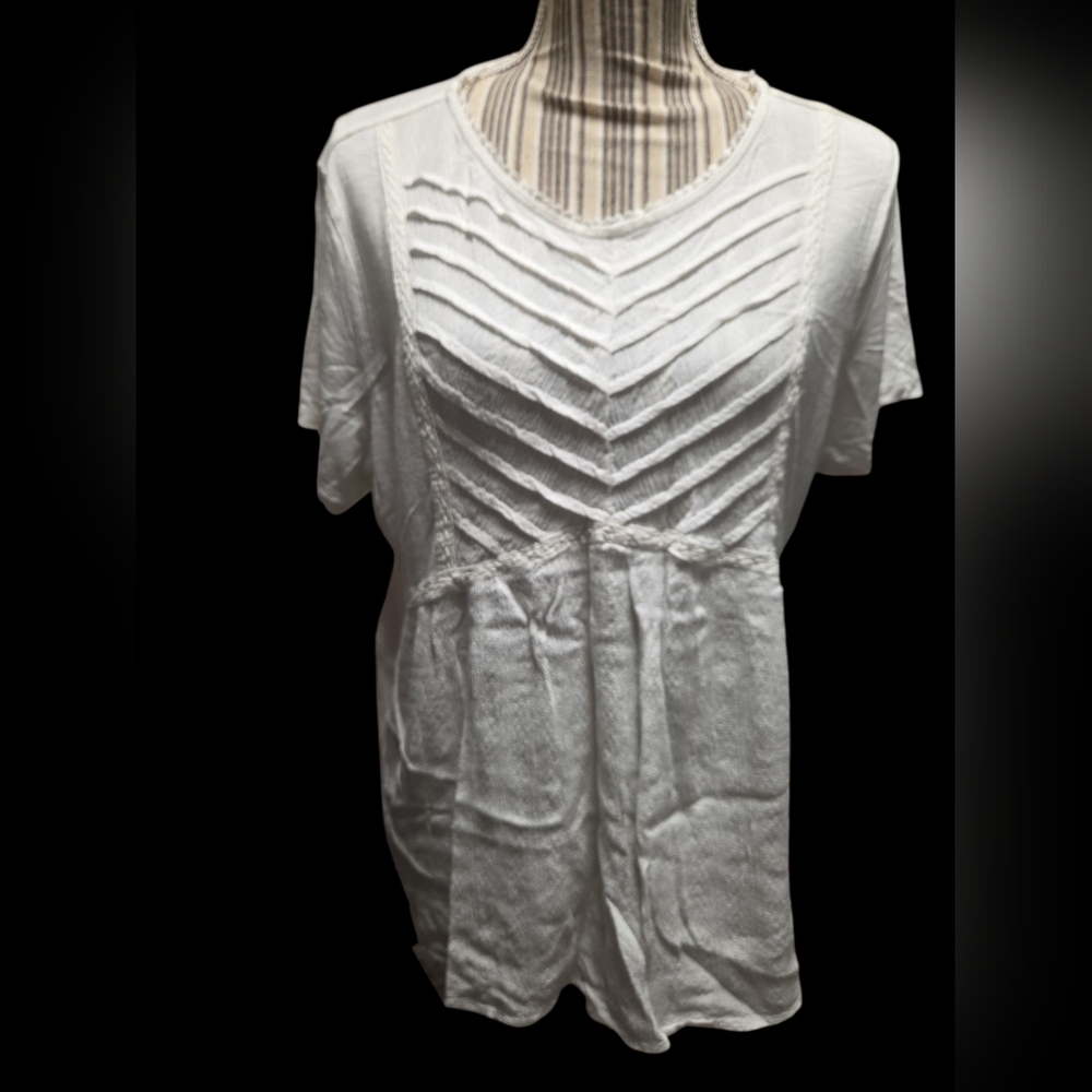Knox Rose White Short Sleeve Top